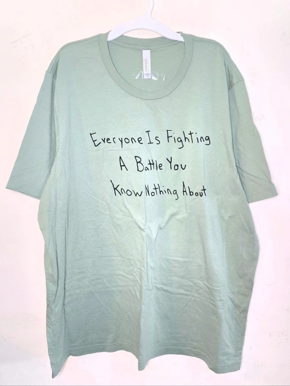 Alex and Andy Graphic Tee Unisex Size 3XL Green Mental Health Quote Cotton